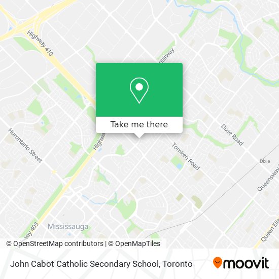 John Cabot Catholic Secondary School map