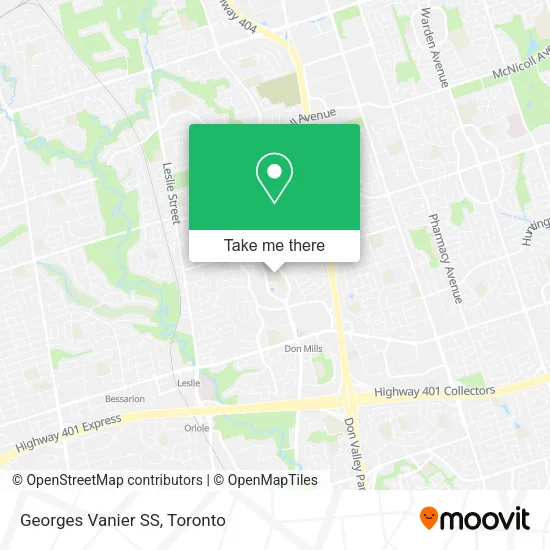 Georges Vanier SS map