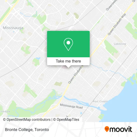 Bronte College map