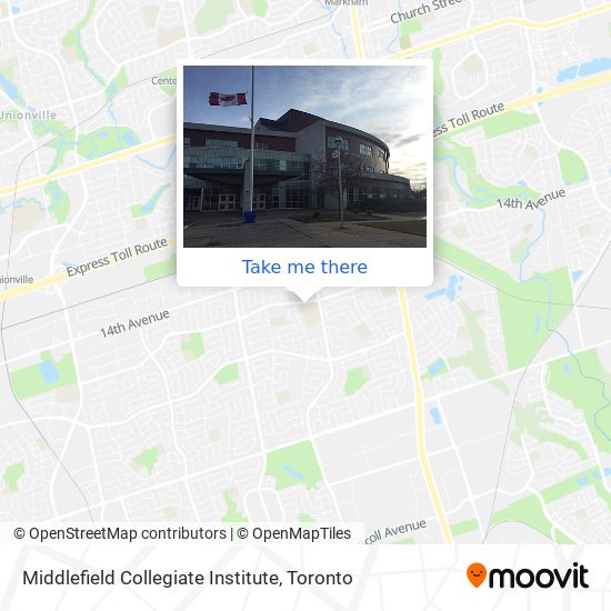 Middlefield Collegiate Institute map