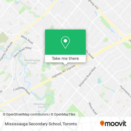 Mississauga Secondary School plan