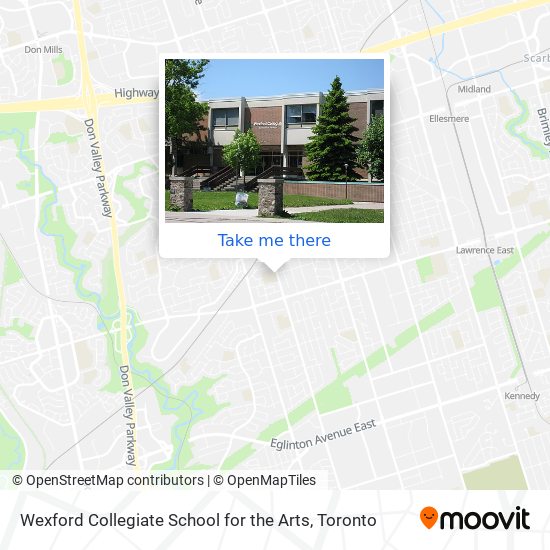 Wexford Collegiate School for the Arts map
