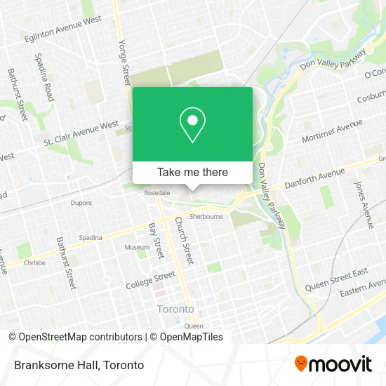 Branksome Hall map