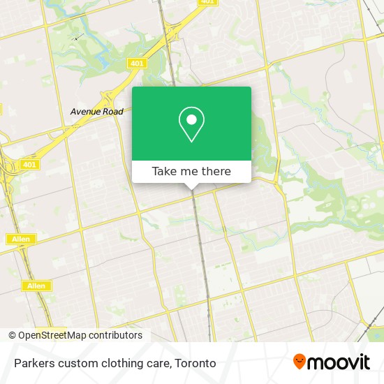 Parkers custom clothing care map