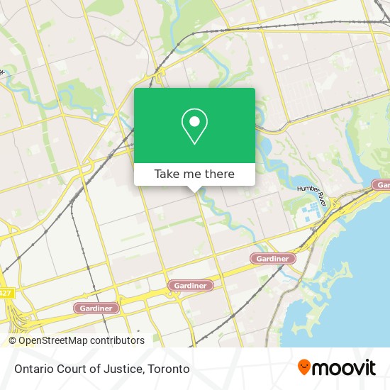 Ontario Court of Justice map