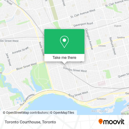 Toronto Courthouse map