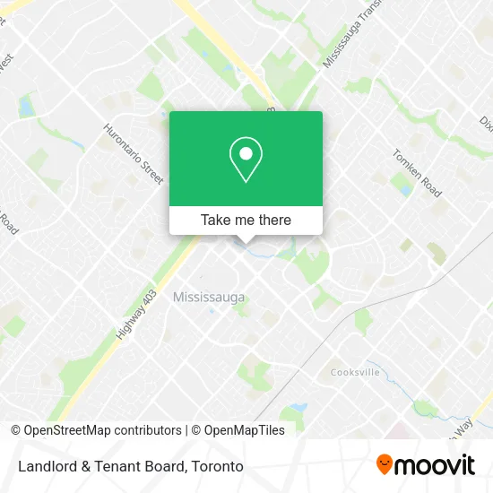 Landlord & Tenant Board map