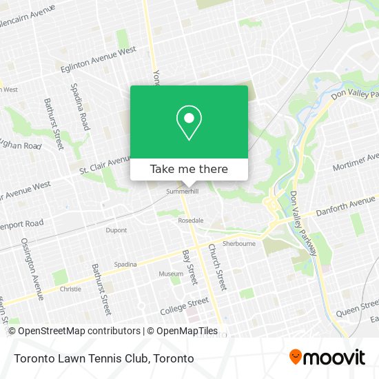 Toronto Lawn Tennis Club map