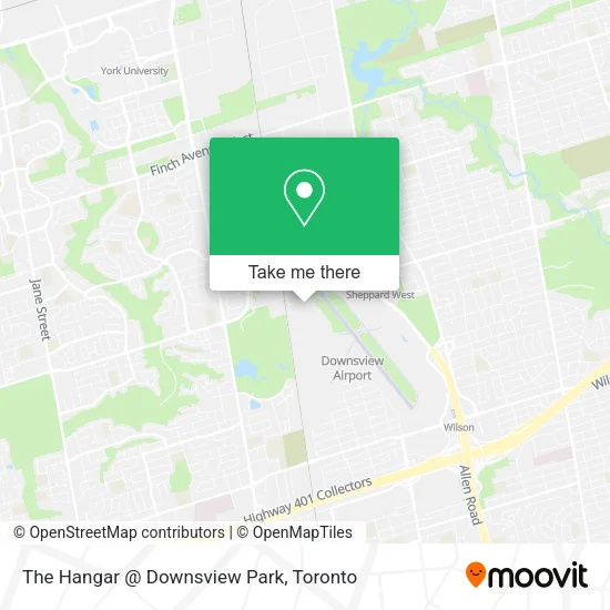The Hangar @ Downsview Park map