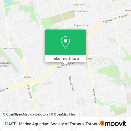 MAST - Marine Aquarium Society of Toronto map