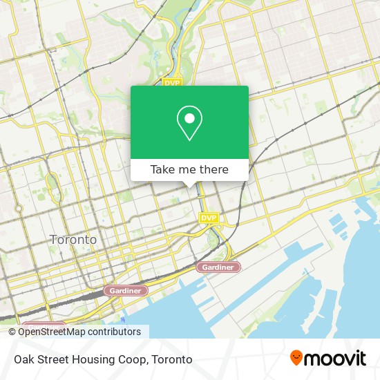 Oak Street Housing Coop map