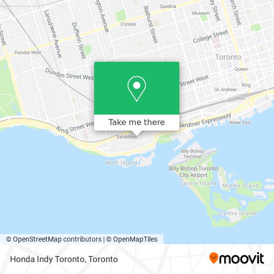 Honda Indy Toronto map