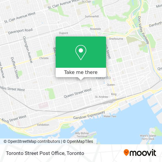 Toronto Street Post Office plan