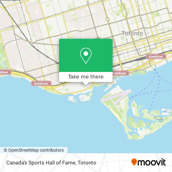 Canada's Sports Hall of Fame map