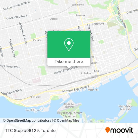 TTC Stop #08129 map
