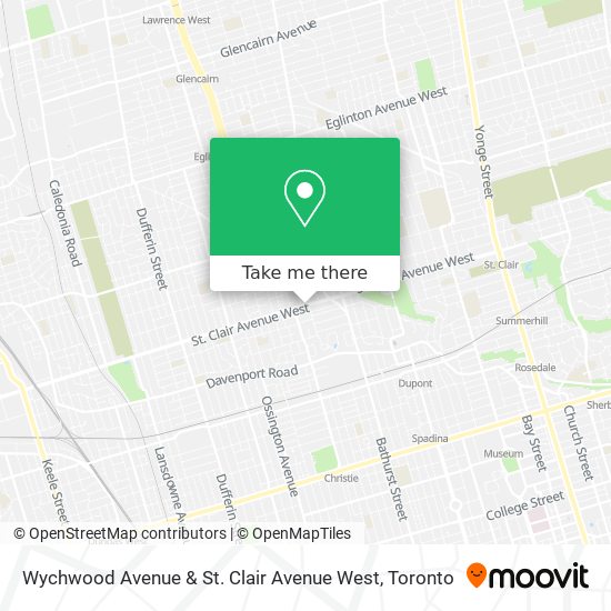 Wychwood Avenue & St. Clair Avenue West map