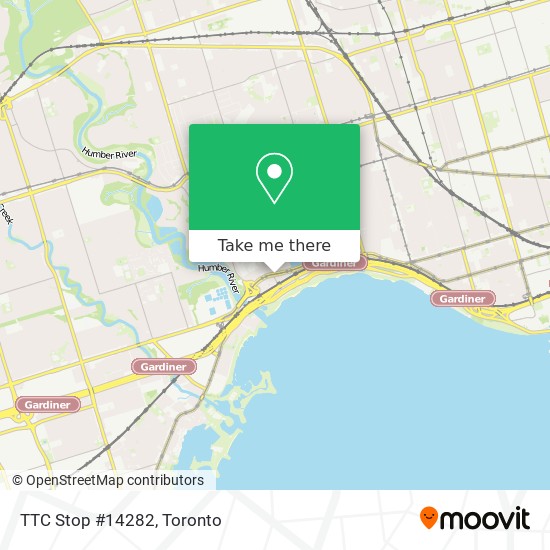 TTC Stop #14282 map