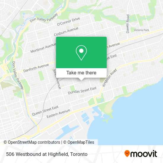 506 Westbound at Highfield map