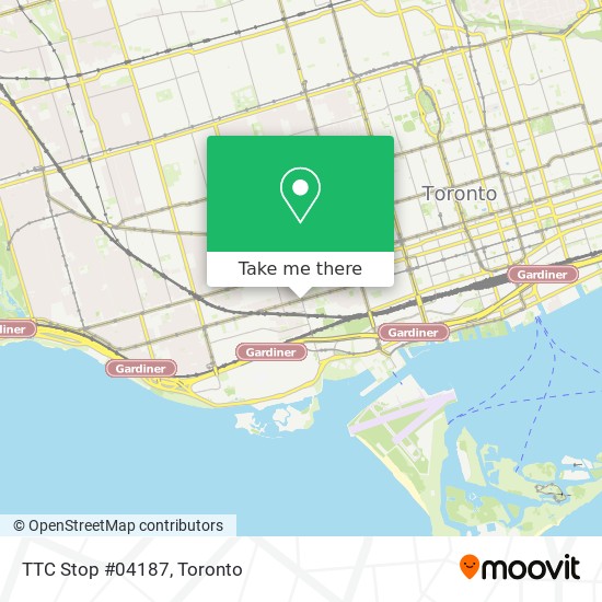 TTC Stop #04187 map