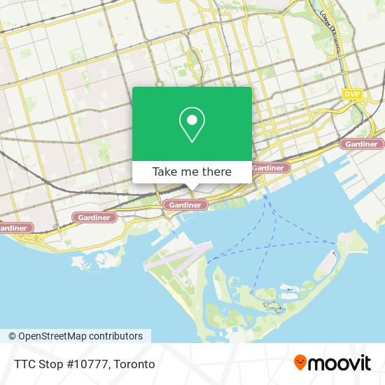 TTC Stop #10777 map