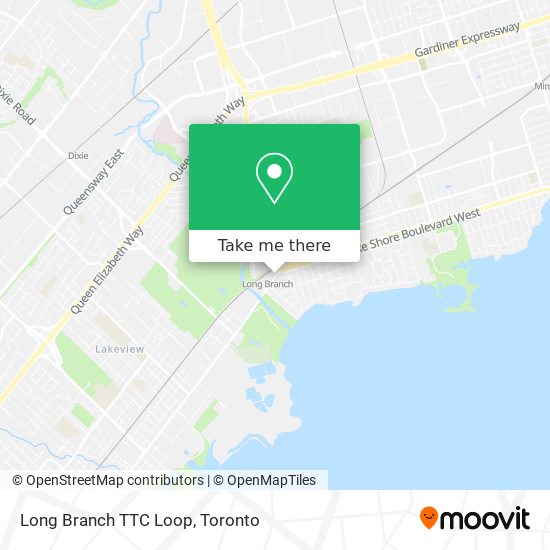 How to get to Long Branch TTC Loop in Toronto by Bus, Train or Streetcar?