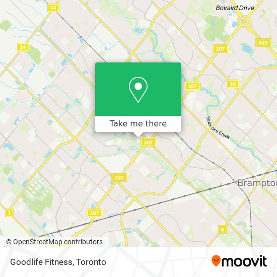 Goodlife Fitness map