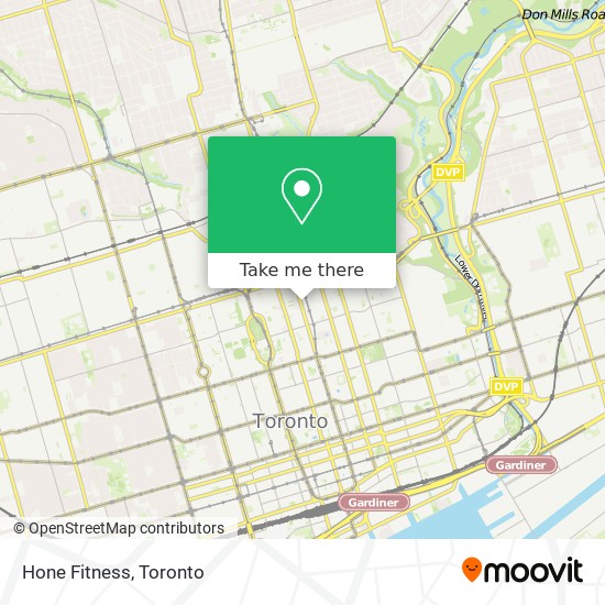 Hone Fitness map