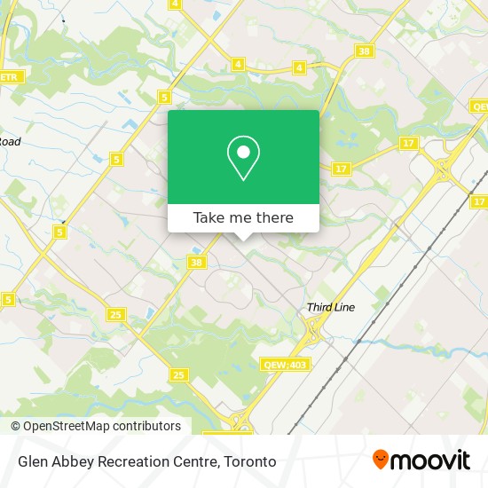 Glen Abbey Recreation Centre map
