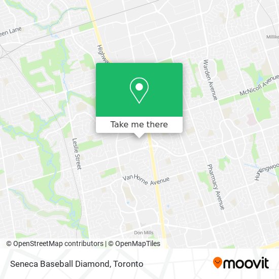 Seneca Baseball Diamond map