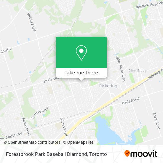 Forestbrook Park Baseball Diamond plan