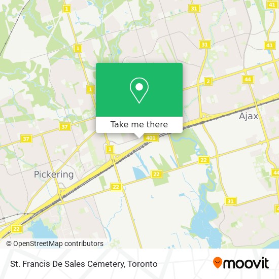 St. Francis De Sales Cemetery map