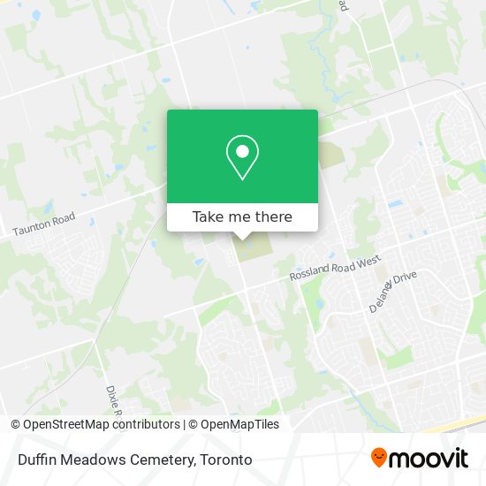 Duffin Meadows Cemetery map