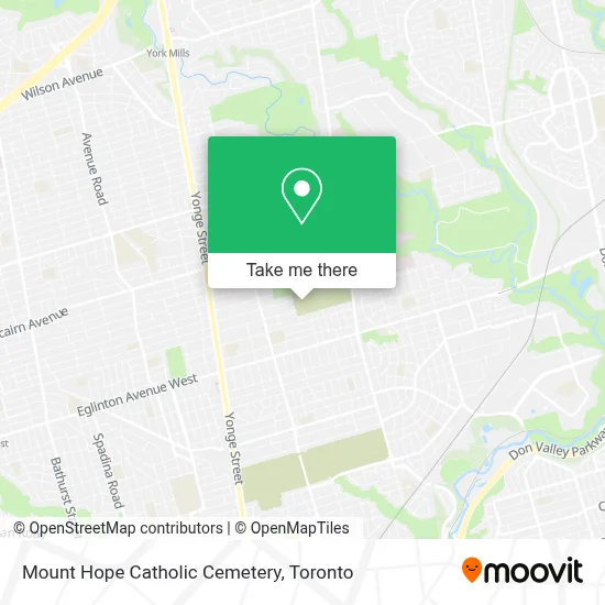 Mount Hope Catholic Cemetery map
