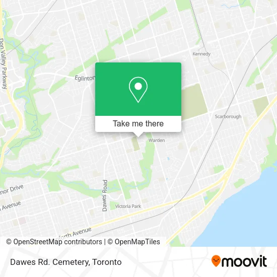 Dawes Rd. Cemetery map