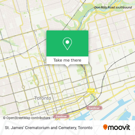 St. James' Crematorium and Cemetery map