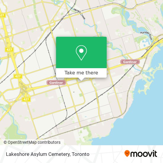 Lakeshore Asylum Cemetery map