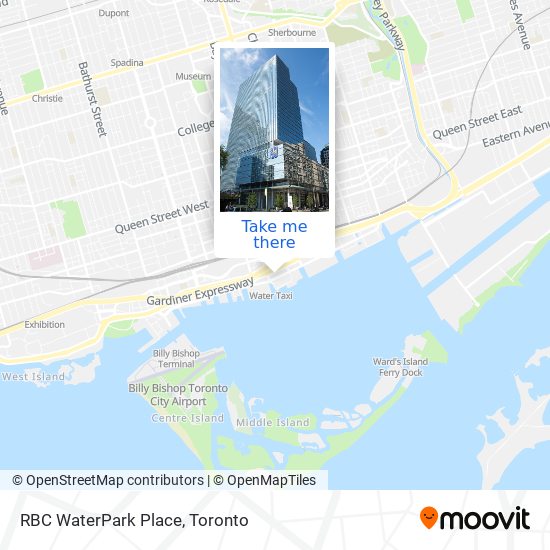 RBC WaterPark Place map
