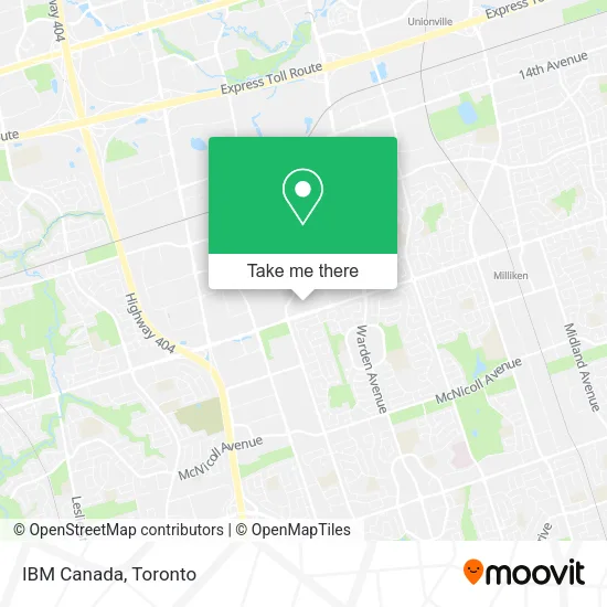 IBM Canada map
