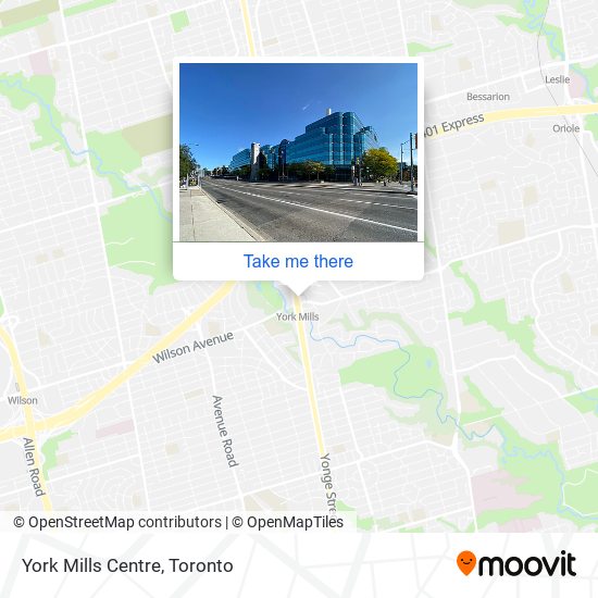 York Mills Centre map