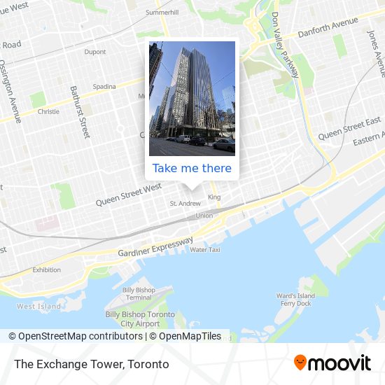 The Exchange Tower map