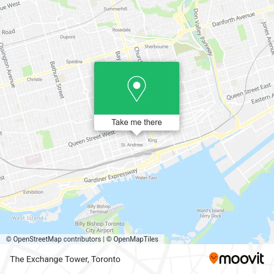 The Exchange Tower map