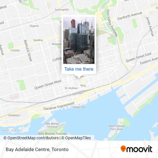 Bay Adelaide Centre map
