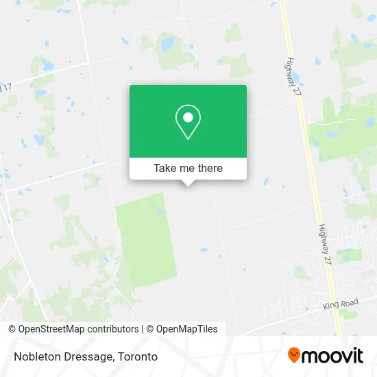 Nobleton Dressage map