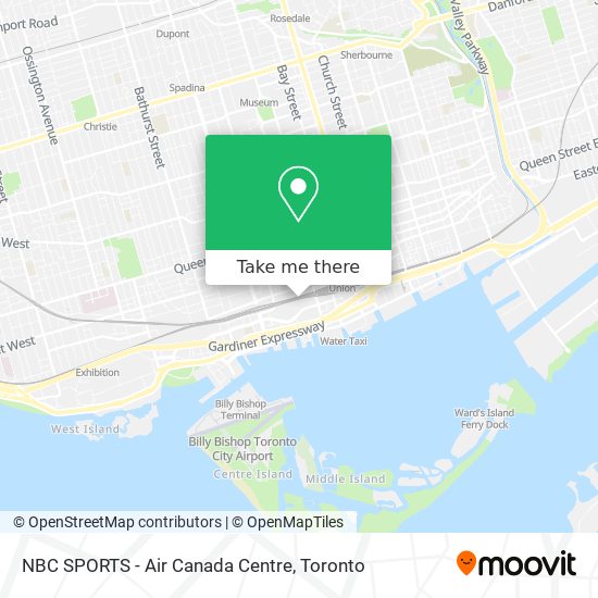 NBC SPORTS - Air Canada Centre map