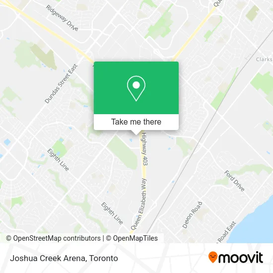 Joshua Creek Arena map