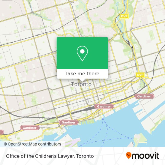 Office of the Children's Lawyer map