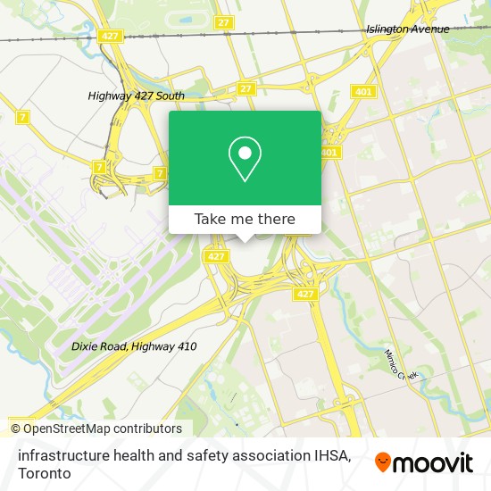 infrastructure health and safety association IHSA map