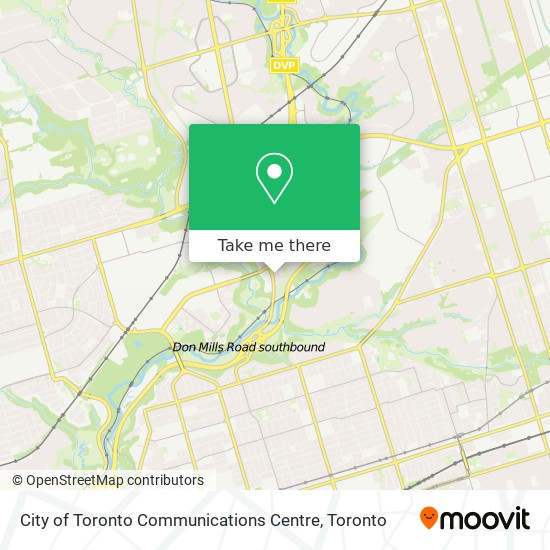 City of Toronto Communications Centre map