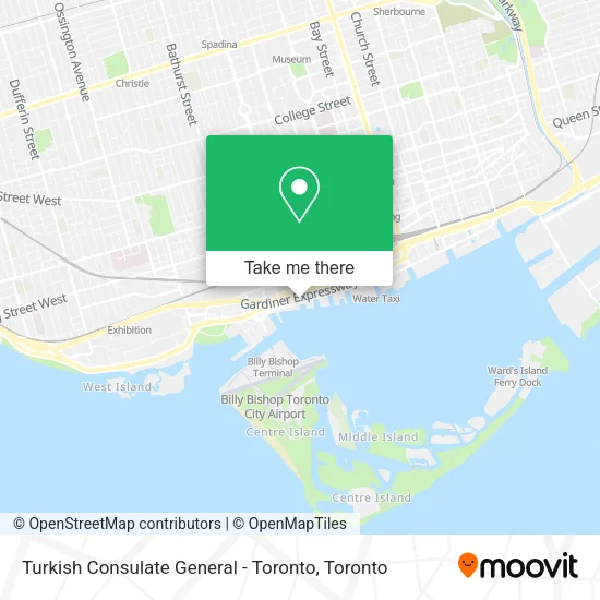Turkish Consulate General - Toronto map