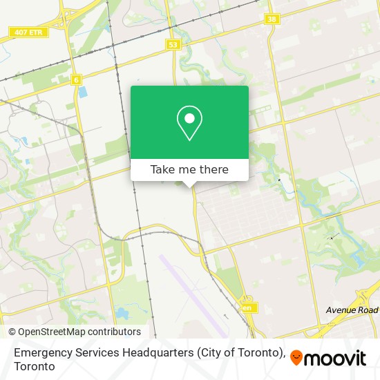 Emergency Services Headquarters (City of Toronto) map
